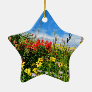 Mt. Wildblommor Julgransprydnad Keramik