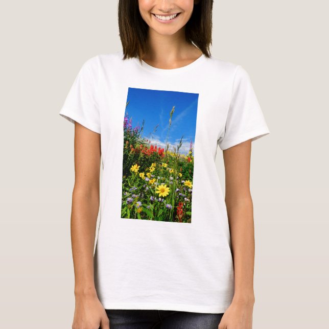 Mt. Wildblommor T-shirt (Framsida)