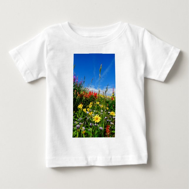 Mt. Wildblommor Tee Shirt (Framsida)