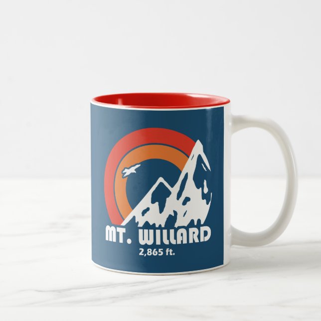 Mt. Willard New Hampshire Sun Eagle Två-Tonad Mugg (Höger)