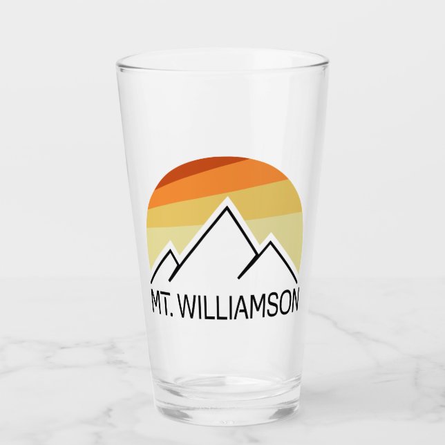 Mt. Williamson California Retro Glaskopp (Framsida)
