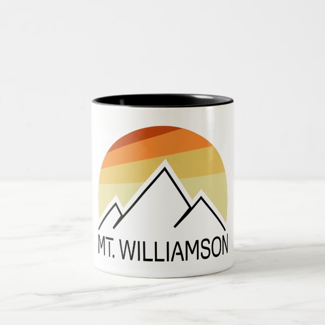 Mt. Williamson California Retro Två-Tonad Mugg (Center)