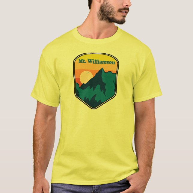 Mt. Williamson California Sunrise T Shirt (Framsida)