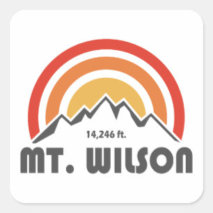 Mt. Wilson Fyrkantigt Klistermärke