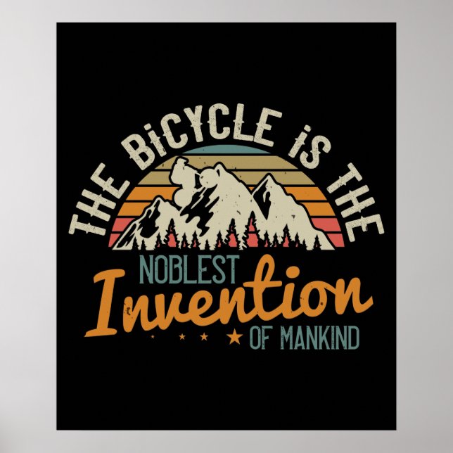 MTB - Bicycle Is The Noblest Invention Poster (Framsidan)