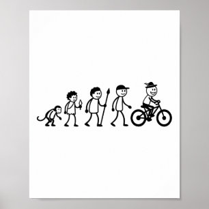 Mtb Cykling Bmx Pinnefigur Cykling Mountain-bike  Poster