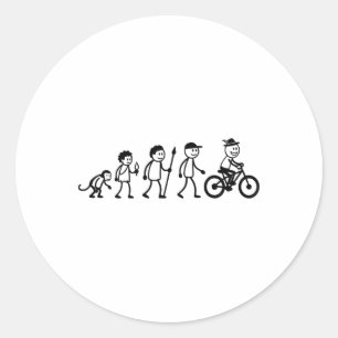 Mtb Cykling Bmx Pinnefigur Cykling Mountain-bike  Runt Klistermärke