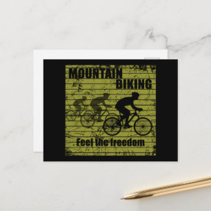 MTB Downhill Cyklist - Mountainbike Helg Vykort
