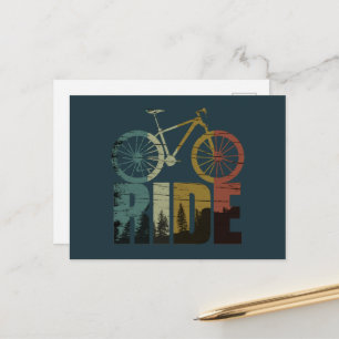 MTB Downhill Mountainbike Cyklist Helg Vykort