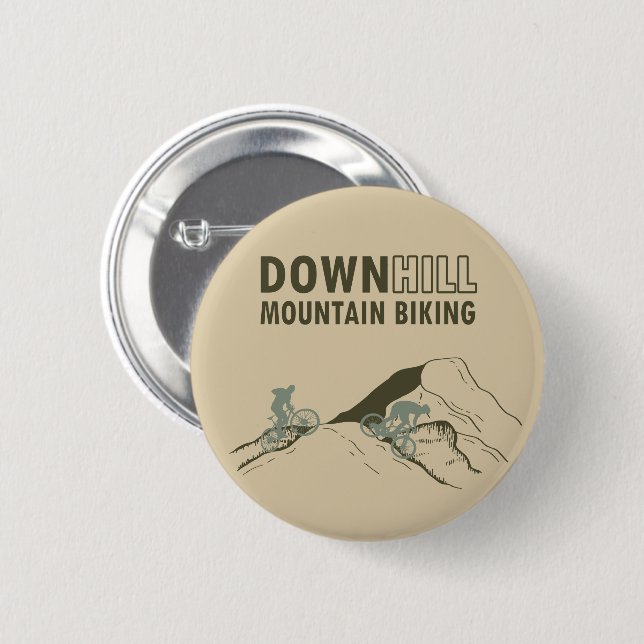 MTB Downhill Mountainbike Knapp (Framsida & baksida)