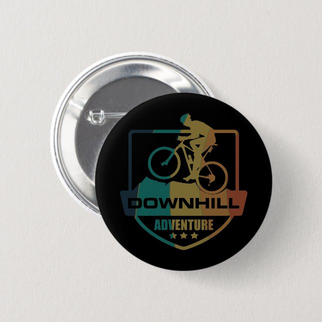 Mtb Downhill Mountainbike Knapp (Framsida & baksida)