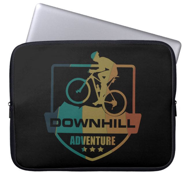 Mtb Downhill Mountainbike Laptop Fodral (Framsidan)