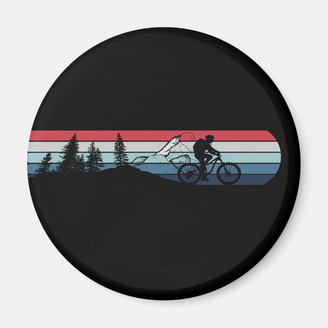 MTB Downhill Mountainbike Magnet (Framsidan)