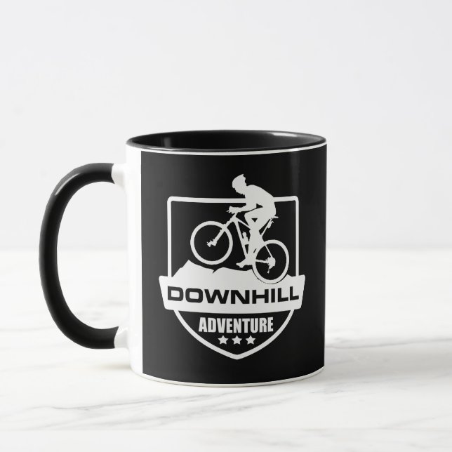 Mtb Downhill Mountainbike Mugg (Vänster)