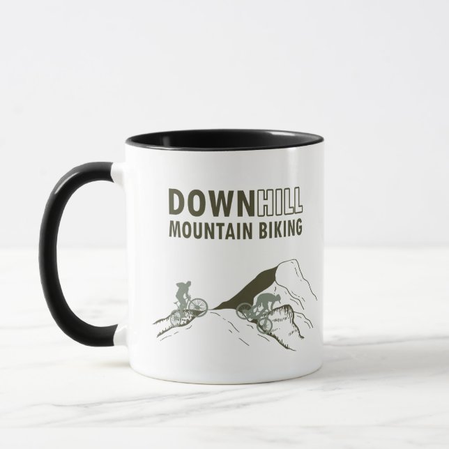 MTB Downhill Mountainbike Mugg (Vänster)