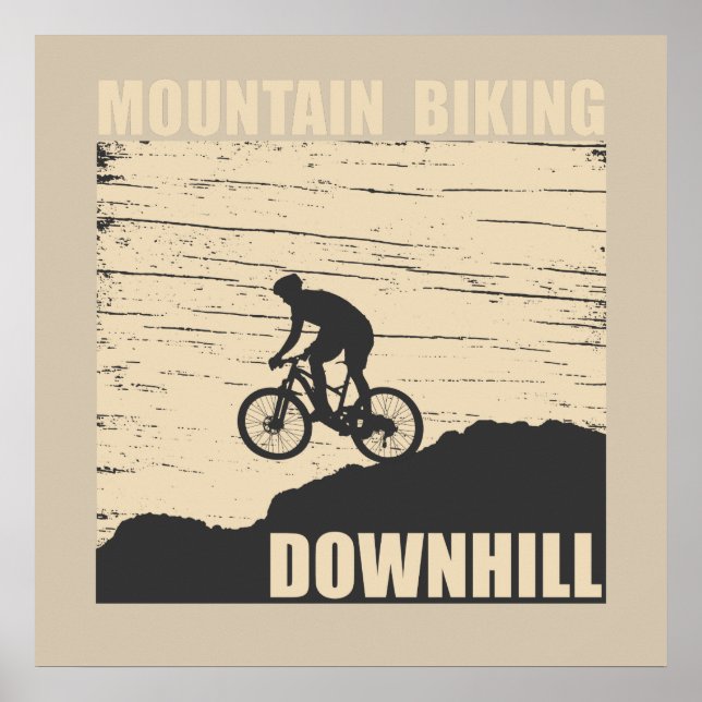 MTB Downhill Mountainbike Poster (Framsidan)
