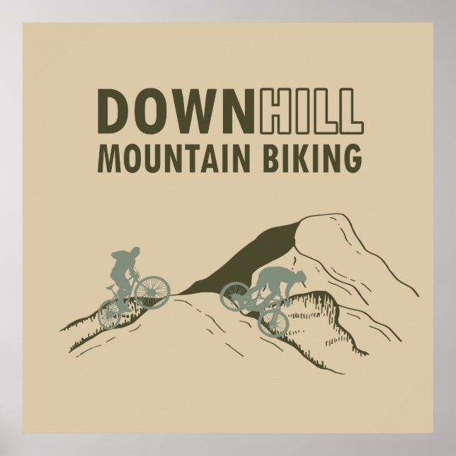 MTB Downhill Mountainbike Poster (Framsidan)