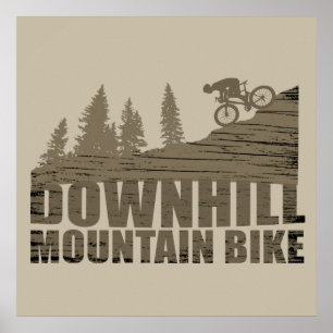 MTB Downhill Mountainbike Poster
