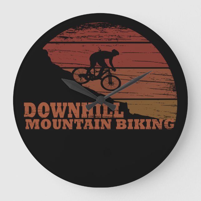 MTB Downhill Mountainbike Stor Klocka (Framsida)