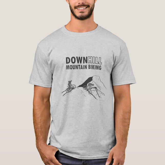 MTB Downhill Mountainbike T Shirt (Framsida)