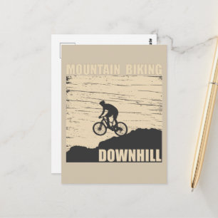 MTB Downhill Mountainbike Vykort