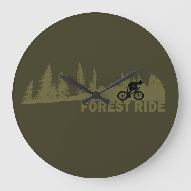 MTB Downhill Skogstur Mountainbike Stor Klocka (Framsida)