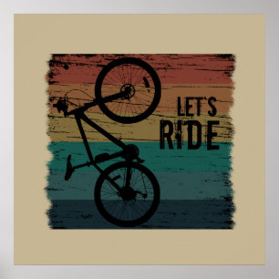 MTB Downhill - Vintage Mountainbiking Poster