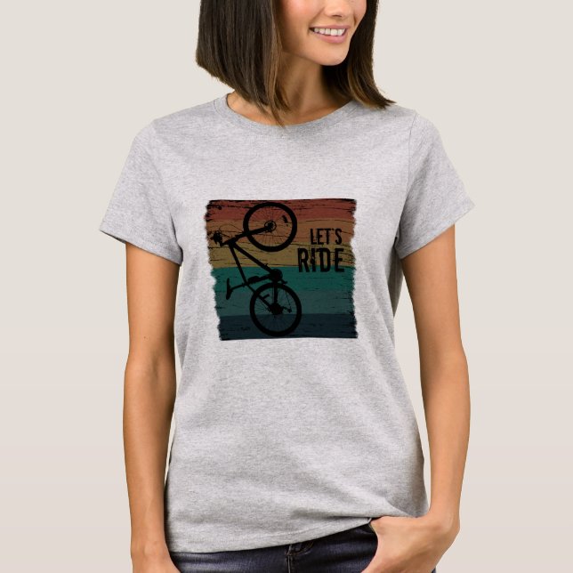 MTB Downhill - Vintage Mountainbiking T Shirt (Framsida)