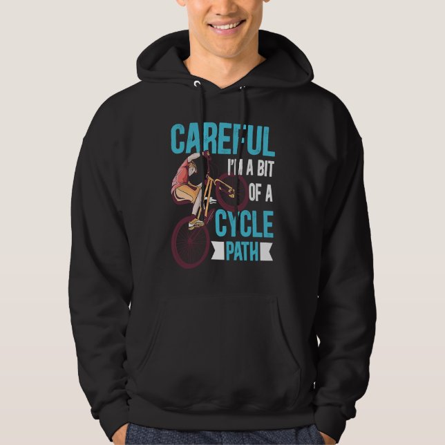 MTB En Bit Av En Cykelstig Mountainbikers Led Hoodie (Framsida)