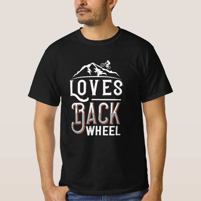 MTB - Kärlek-bakhjul T Shirt (Framsida)