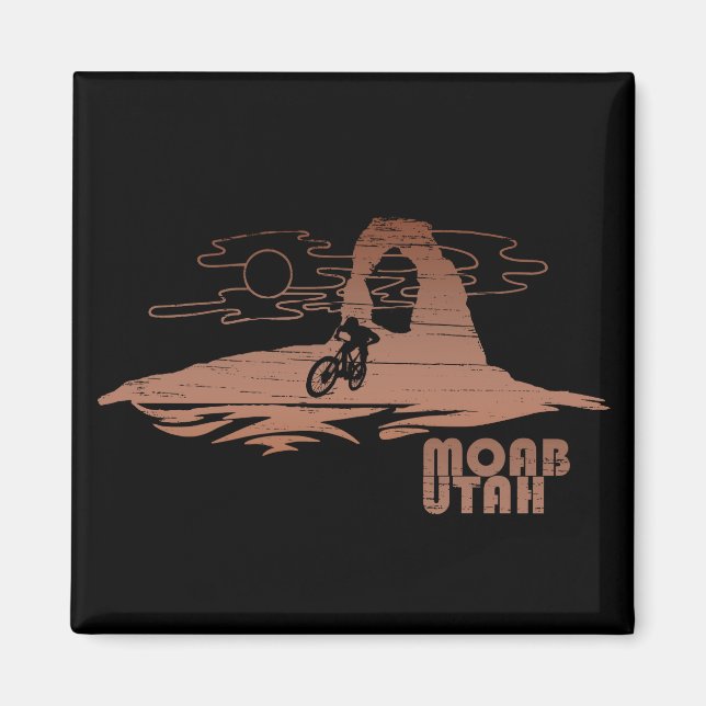 Mtb Moab - Utah Mountainbiking Magnet (Framsidan)