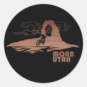 Mtb Moab - Utah Mountainbiking Runt Klistermärke