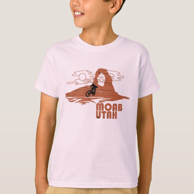 Mtb Moab - Utah Mountainbiking T Shirt (Framsida)