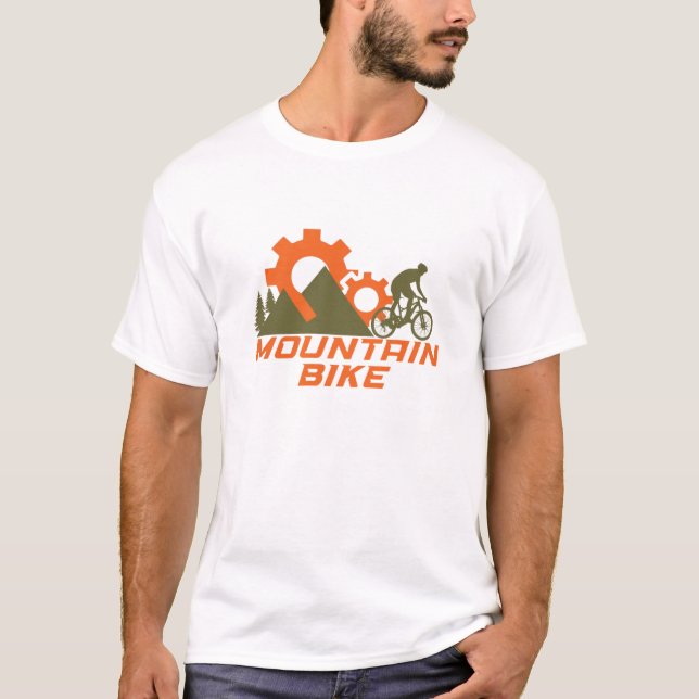 MTB Modern Downhill Mountainbike T Shirt (Framsida)