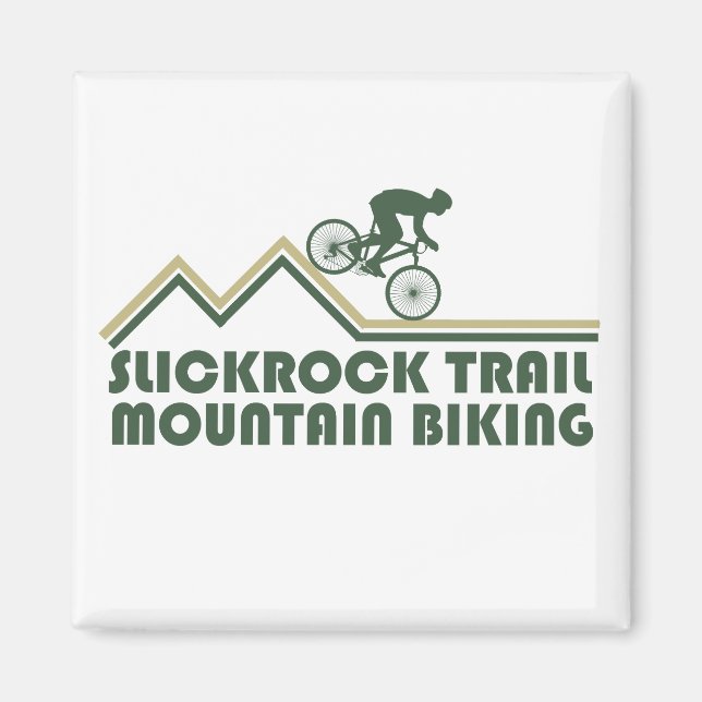 Mtb Mountainbike - Slickrock Trails Utah Magnet (Framsidan)