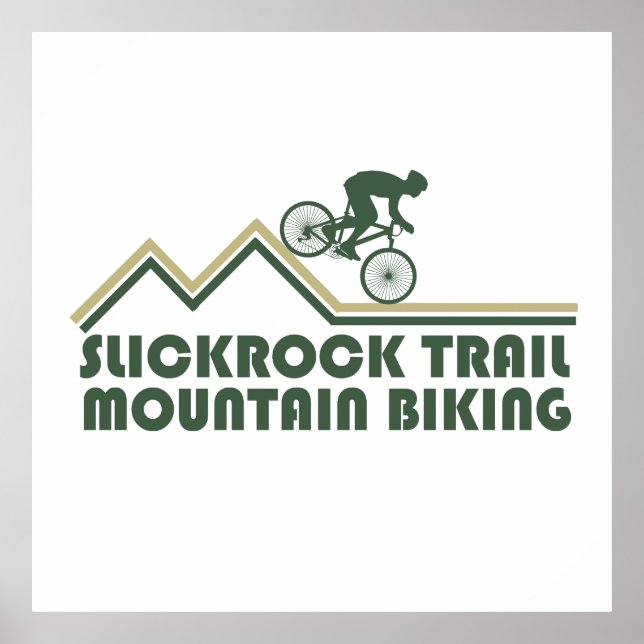 Mtb Mountainbike - Slickrock Trails Utah Poster (Framsidan)