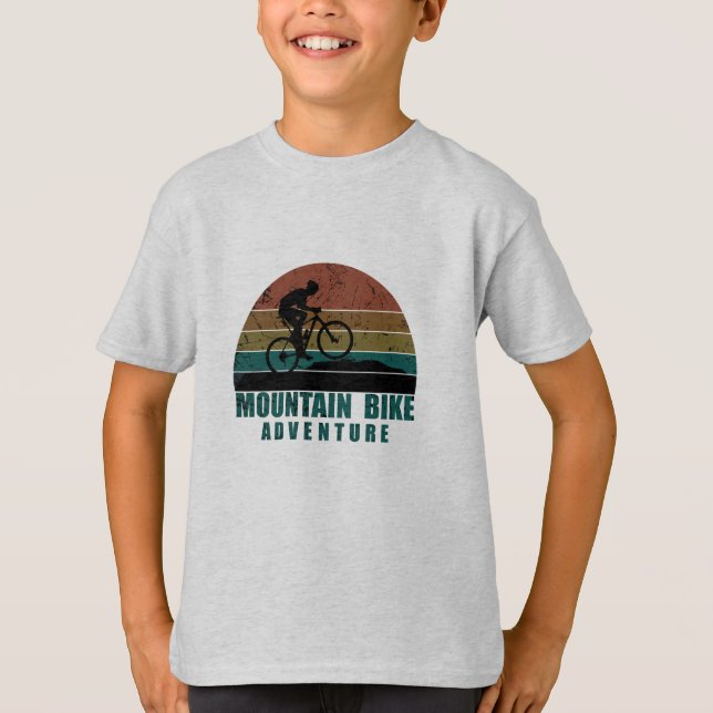 Mtb Mountaincykel äventyr T Shirt (Framsida)