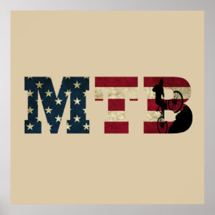 Mtb usa american gjorde oss illa i flagga poster