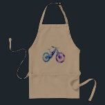 MTB Watercolor Downhill Bike Förkläde<br><div class="desc">Nedhill Bike Offroad Sport Xtreme Watercolor Art Anpassningsbar bakgrund färg.</div>