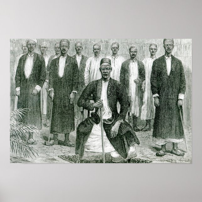 Mtesa, Ugandas kejsare och andra chefer Poster (Framsidan)
