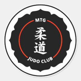 MTG Judo Klubb Stickers (6-pack) Runt Klistermärke