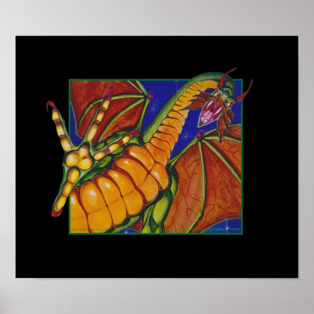 MtG Shivan Dragon Poster (Framsidan)