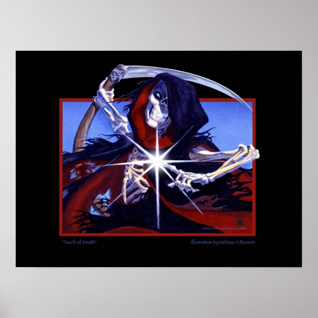 MtG Touch of Death print Poster (Framsidan)