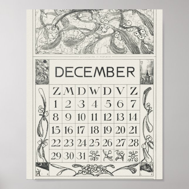 Mtheo van hoytema - kalender - hägrars konst - ack poster (Framsidan)