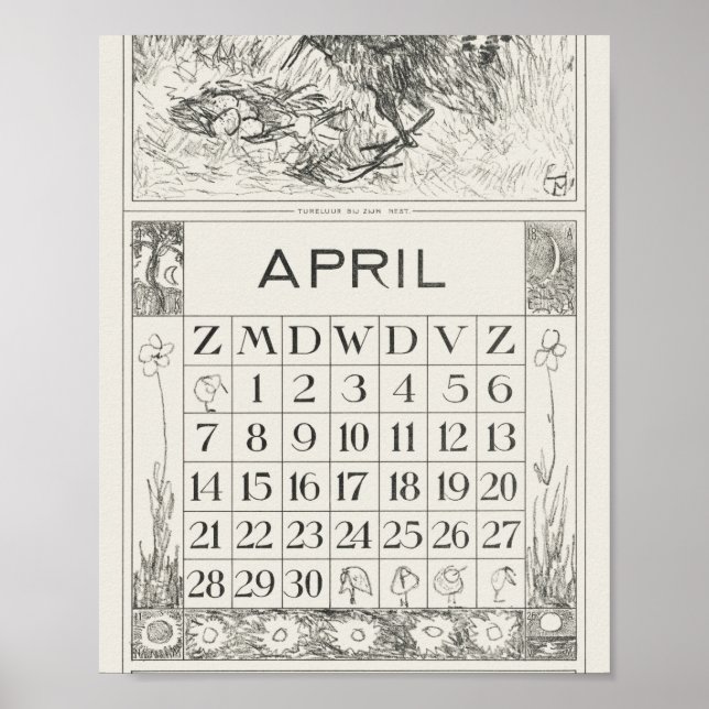 Mtheo van hoytema - kalender - hägringskonst - ack poster (Framsidan)