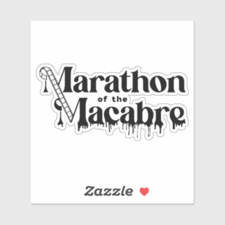 MTM24-etikett - svart Logotyp på vitt Klistermärken