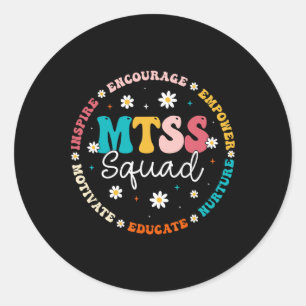 Mtss Squad - Lärare Liv Skolrådgivare Rådgivning Runt Klistermärke