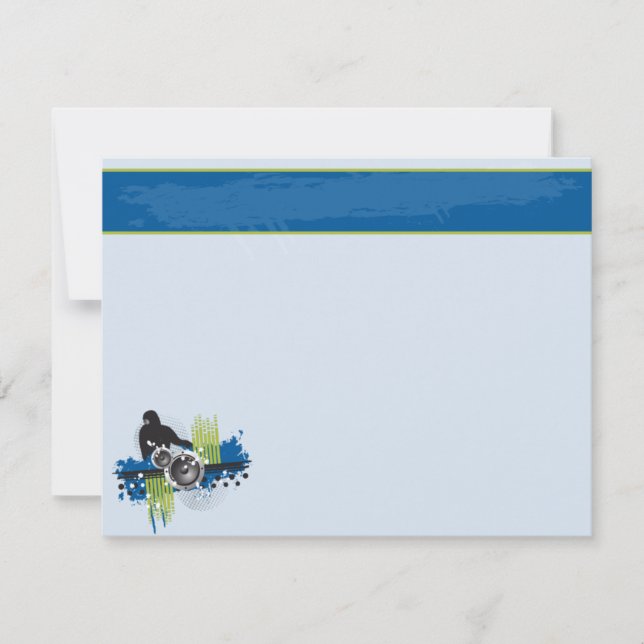 MTV (Grunge DJ Flat Note Card) Anteckningskort (Framsida)