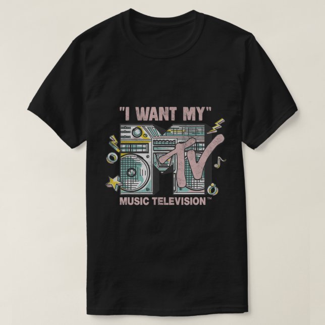 MTV I want My Retro Boombox.png T Shirt (Design framsida)