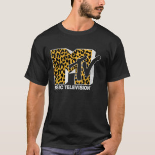MTV Logotyp Cheetah Print T Shirt